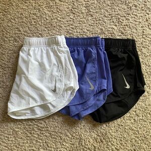Nike Women's Athletic Shorts - White, Purple, Black